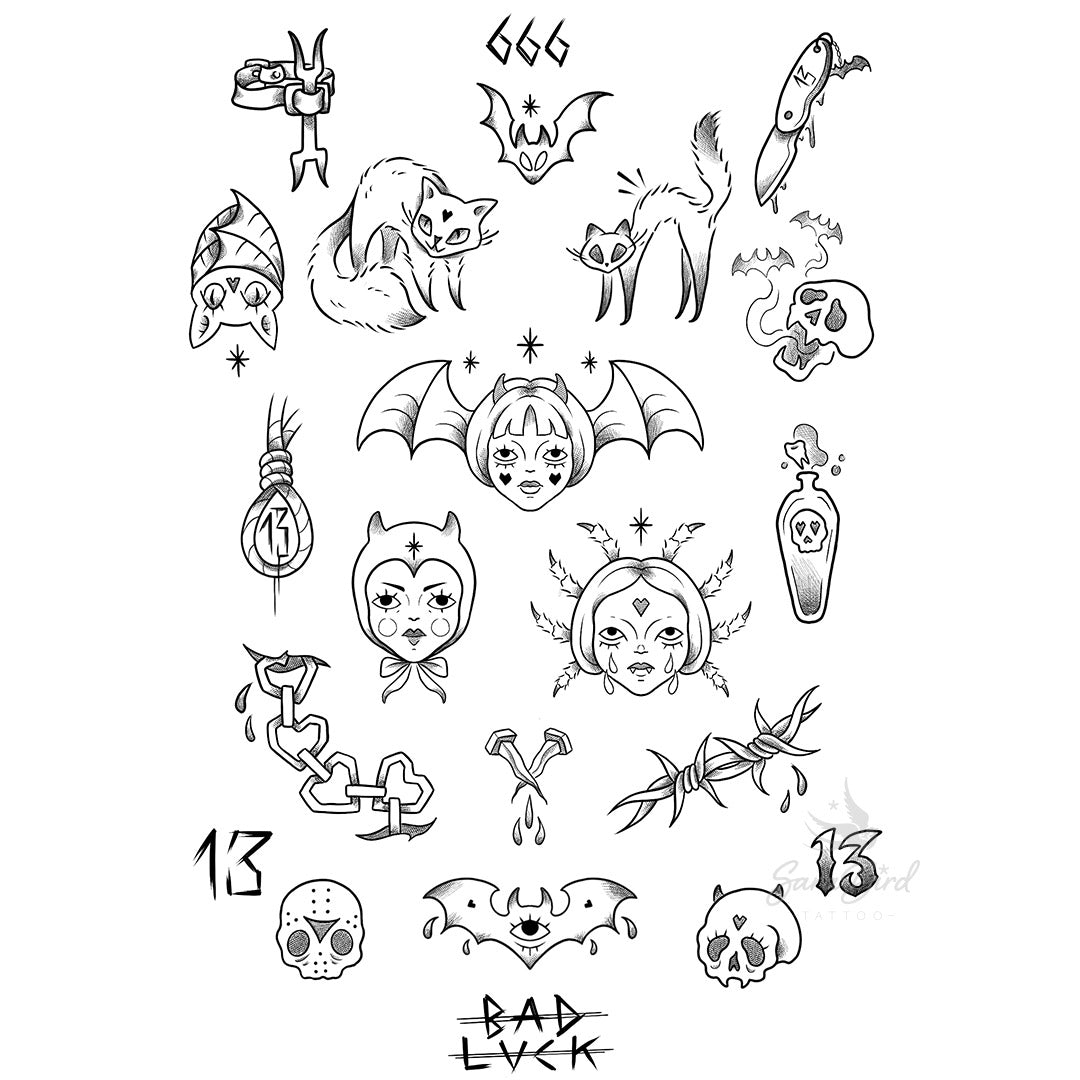 Ema Tats - Flashes Halloween y Viernes 13
