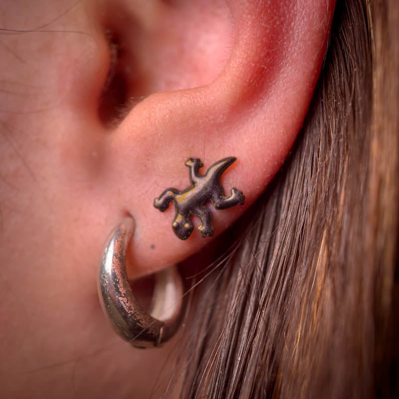 Topo em Titânio com Formato de Lagartixa (Gecko)