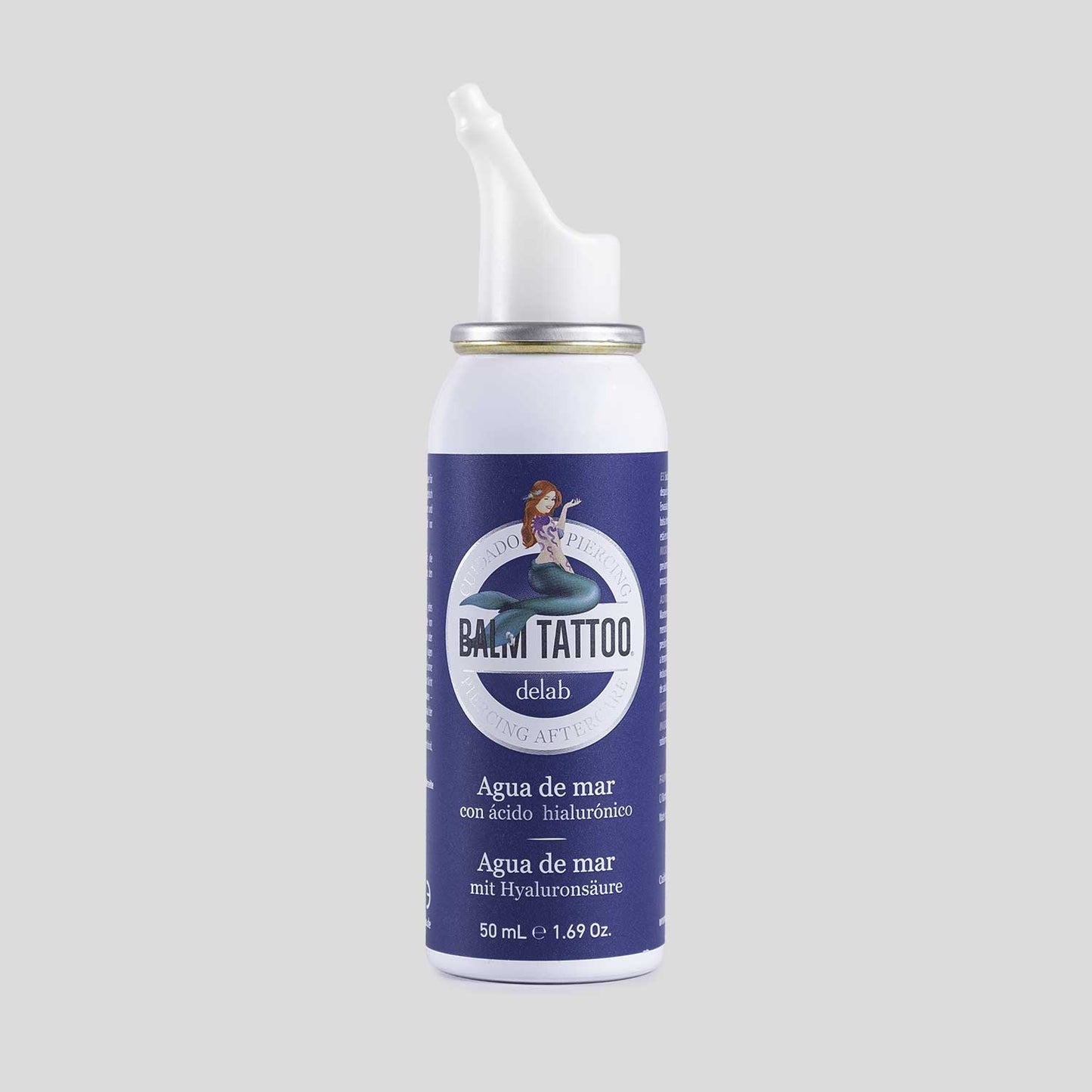 Bálsamo Tattoo Piercing Solución Salina - Agua de Mar con Ácido Hialurónico 50ml