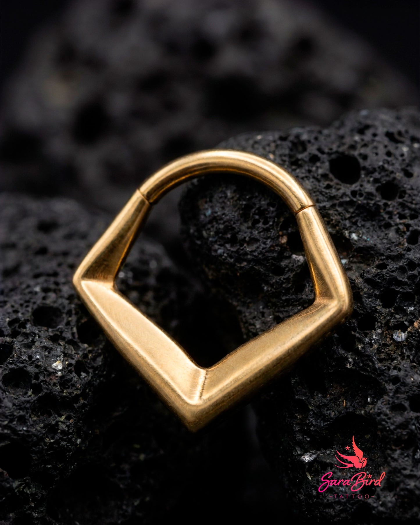 Argola Clicker Pentagonal em Titânio Grau Implante