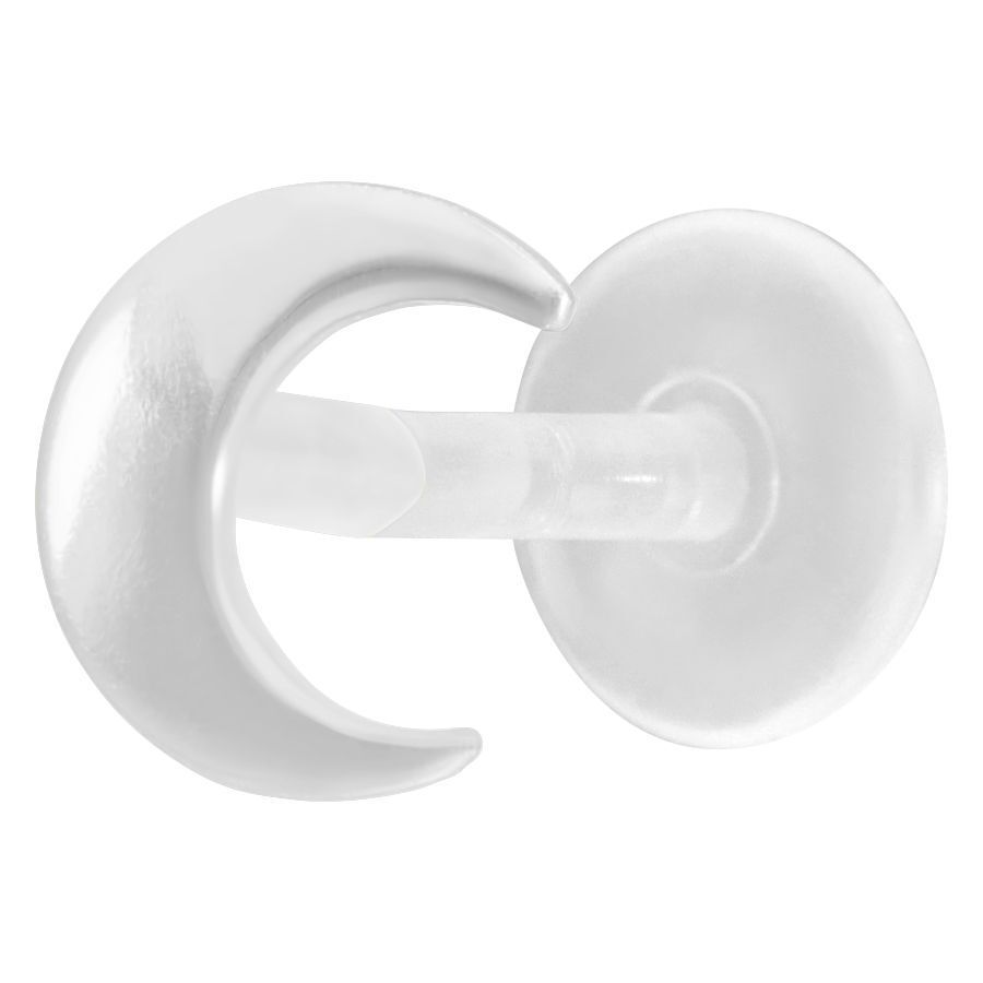 Labret Com formato de Lua com encaixe Push-Fit