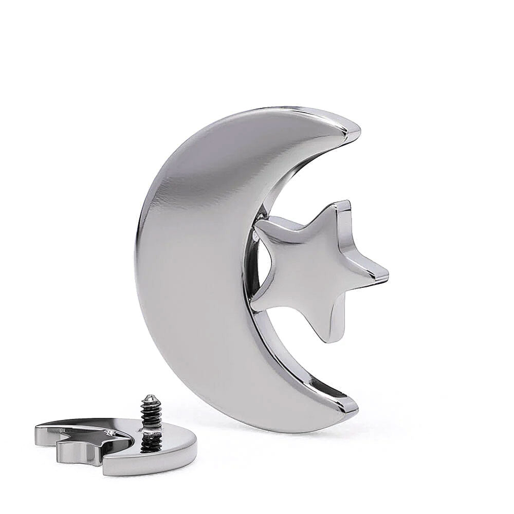 Moon Star - Moon and Star Top in Titanium - Implant Grade