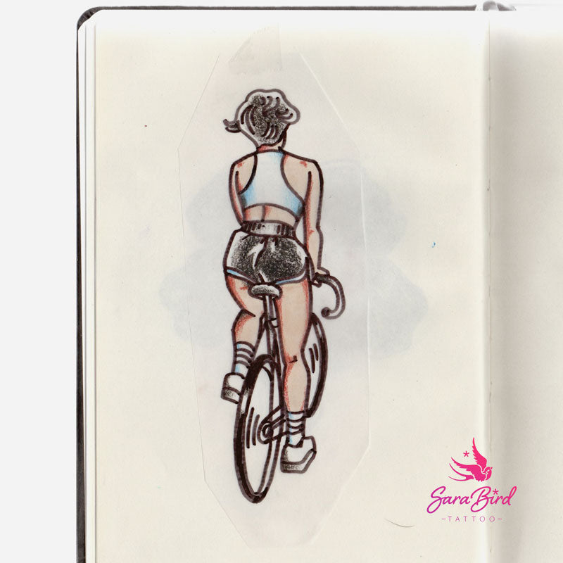 PAGU - Mujer en Bicicleta Estilo Tradicional