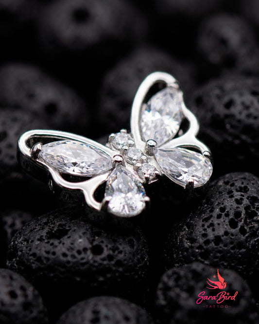 Topo Borboleta Aether com Zircónias