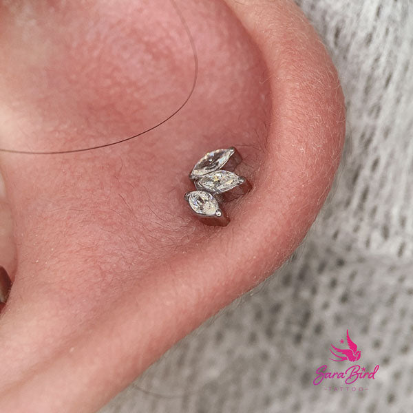 Titanium Top - Three Marquesas in the shape of a Lotus Flower