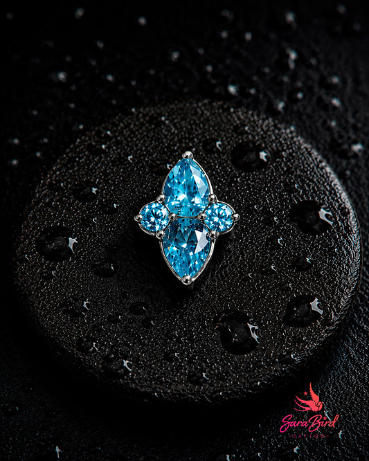 Topo Imperial em Titânio com Zircónias Gota