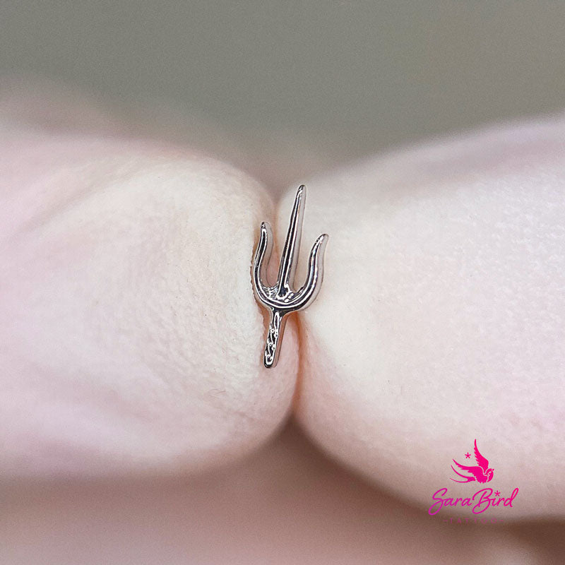 Tapa de titanio en forma de Sai: el arma ninja tradicional