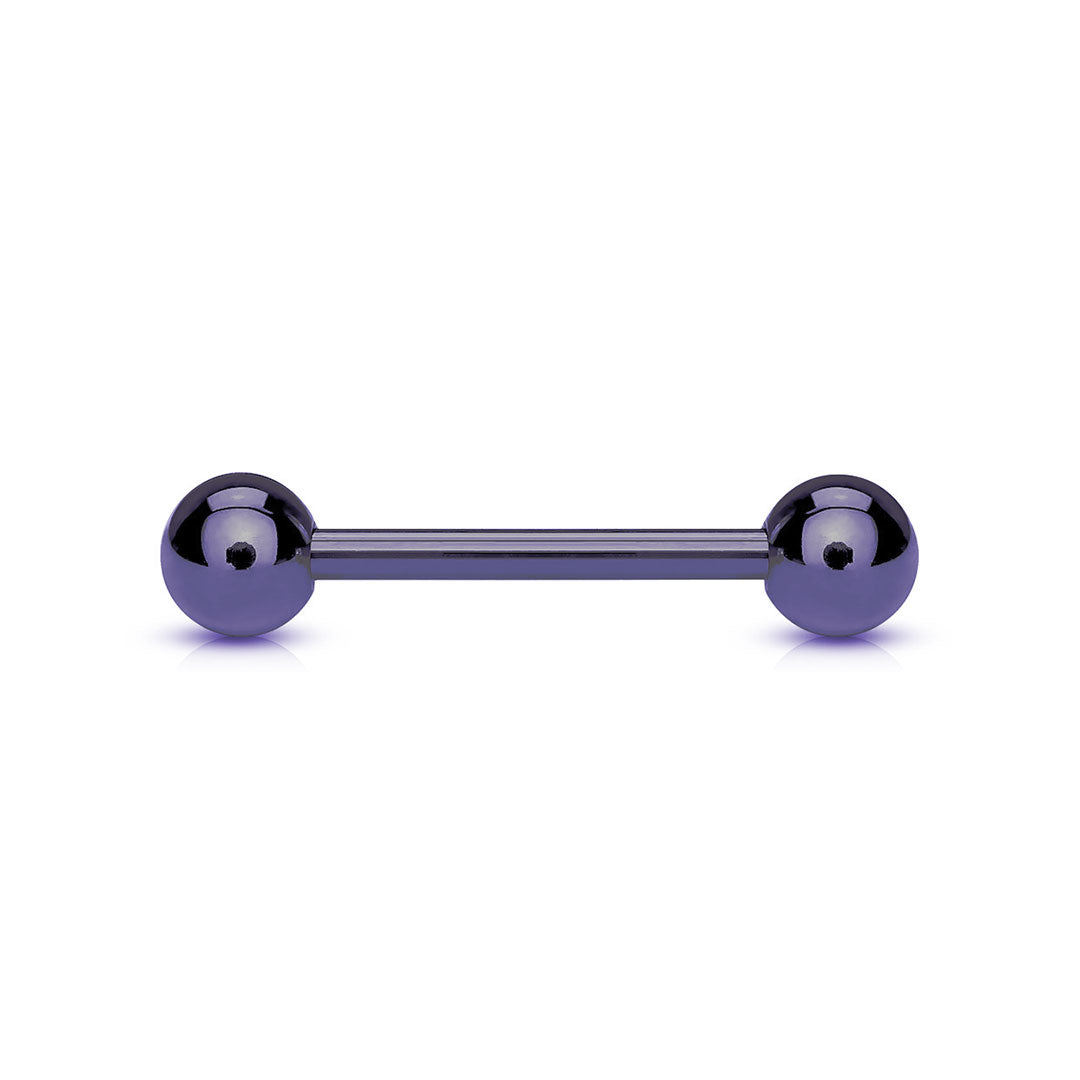 Barbell de titanio morado y morado oscuro, varios tamaños