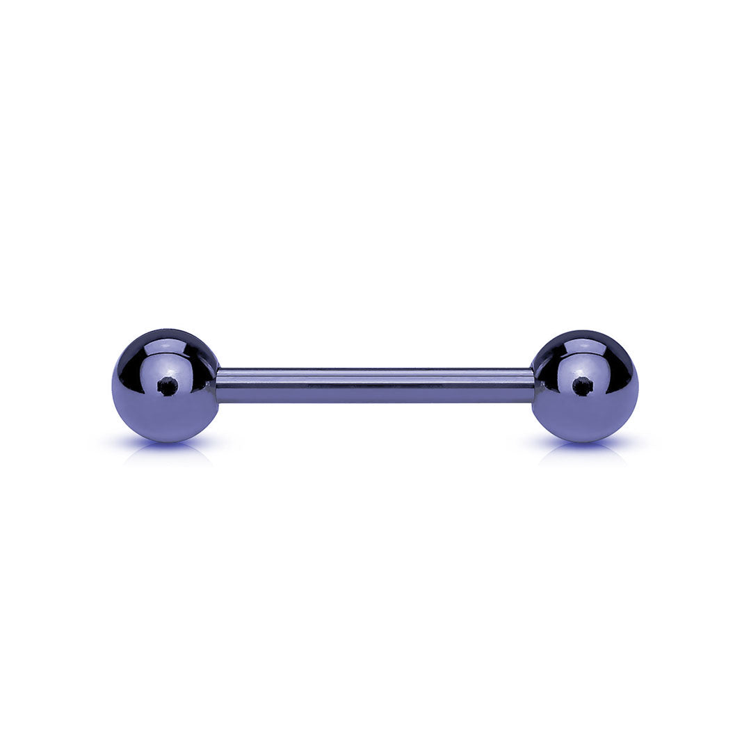 Barbell de titanio morado y morado oscuro, varios tamaños