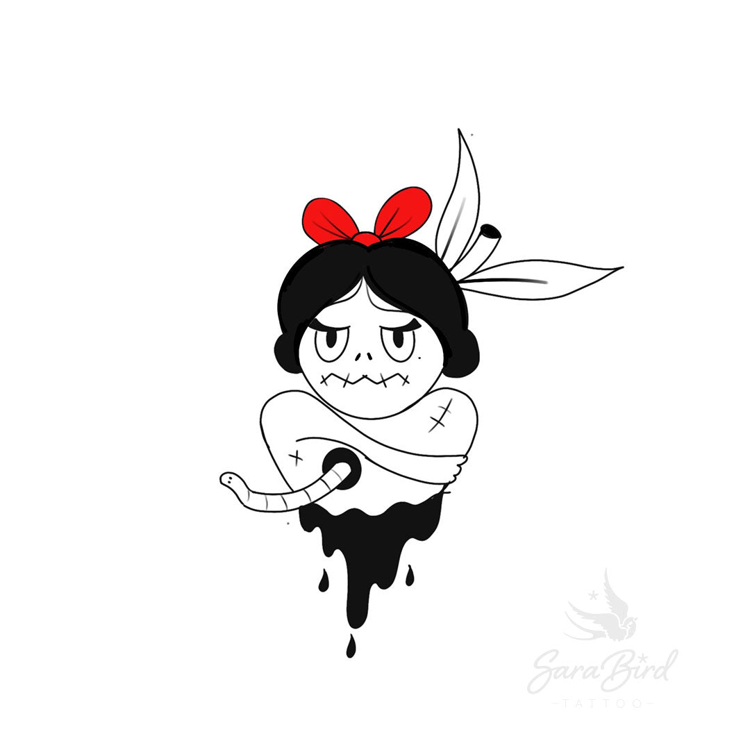 Flashes Halloween - SARA - Tatuagens Disponíveis para ir para a sua pele