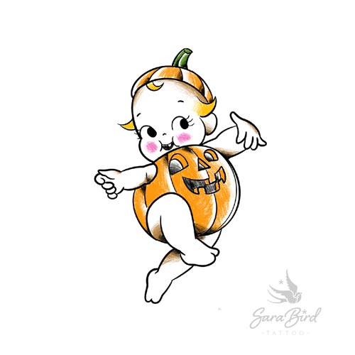 Flashes Halloween - kewpie - Pagu Tattoo