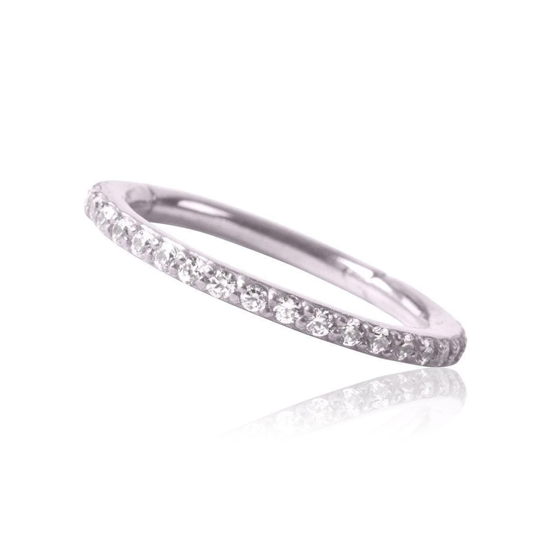 Anillo de Titanio con Diamantes Zirconia - Varios Colores