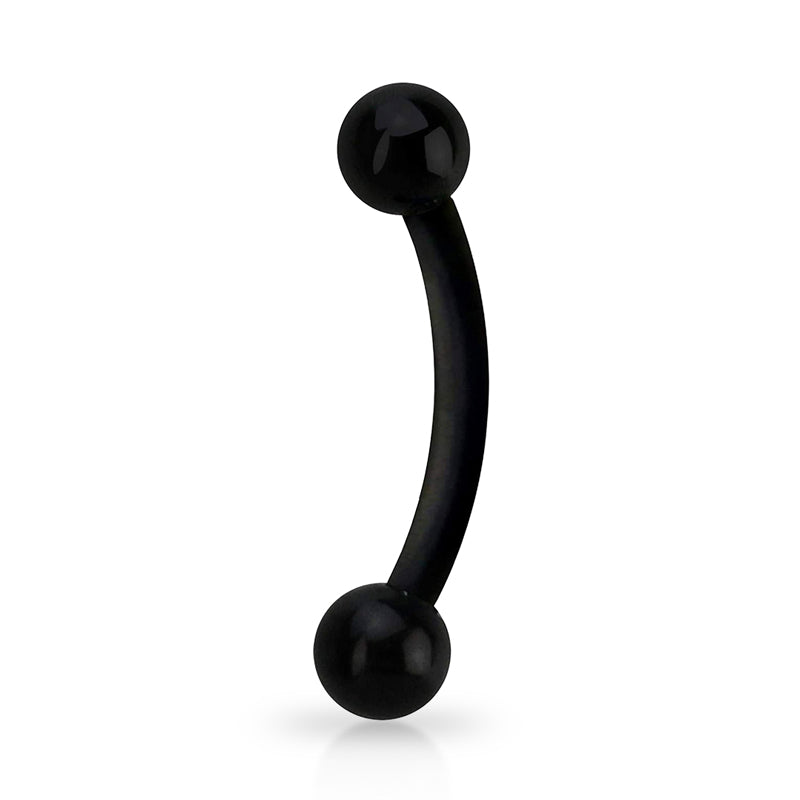 Piercing Banana Bioflex PTFE preto