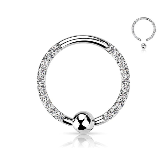 CBR Titanium Ring with Forward Facing Stones