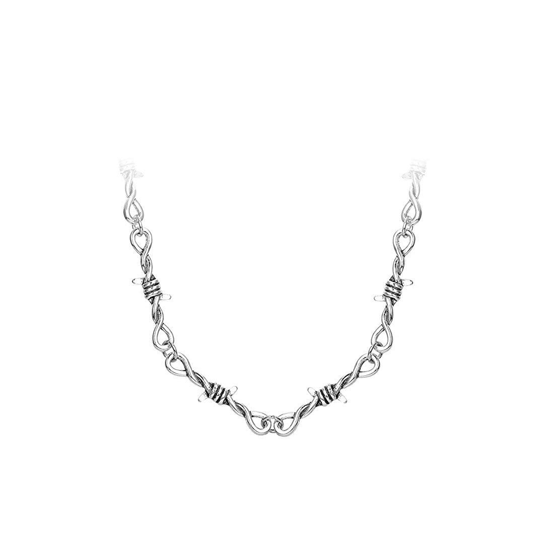 Collar Gargantilla con Forma de Alambre de Púas