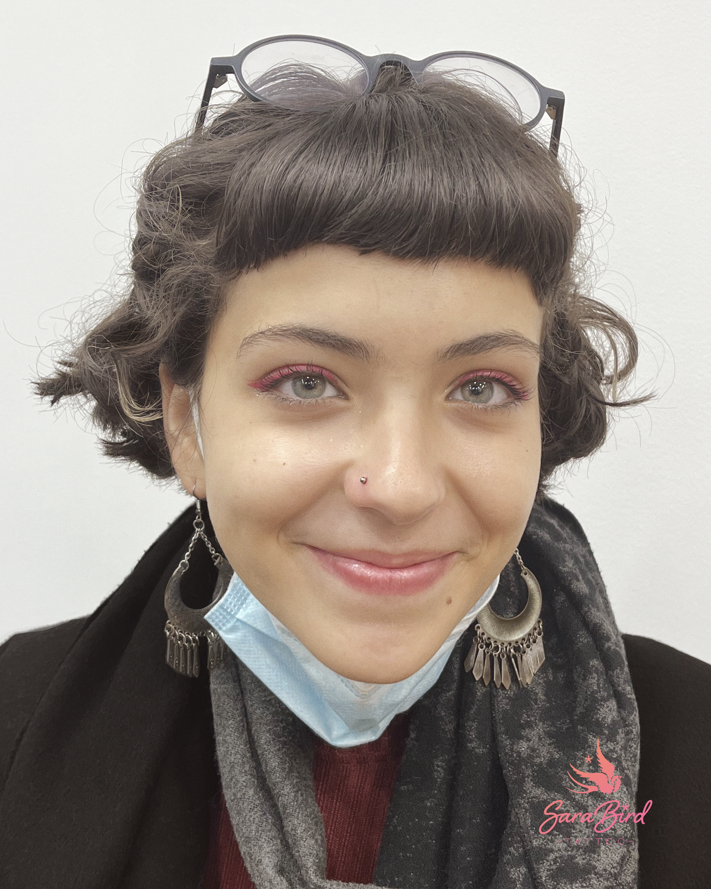 Piercing Nariz Com Joia em Titânio