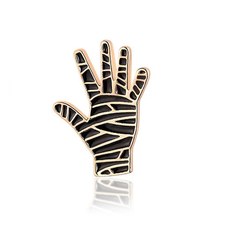 Insignia - Mano De Momia Bonita En Metal Esmaltado