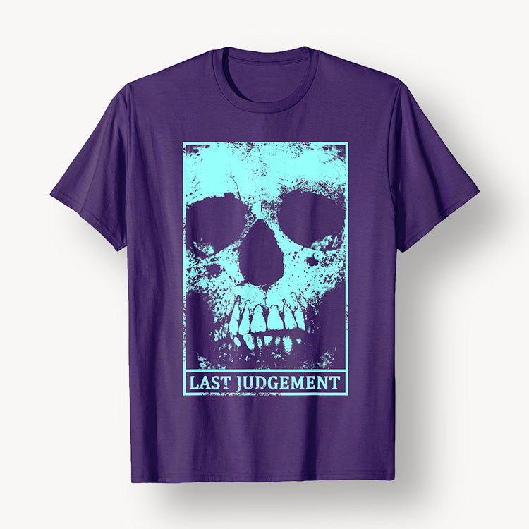 Camiseta de manga corta morada - Juicio final