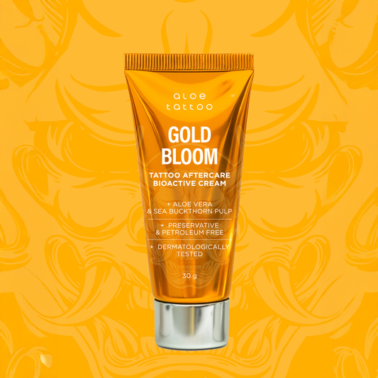 Gold Bloom – New Formula Bioactive Cream 30 g | AloeTattoo