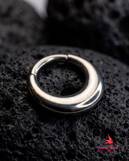 Argola Clicker Halo em Titânio