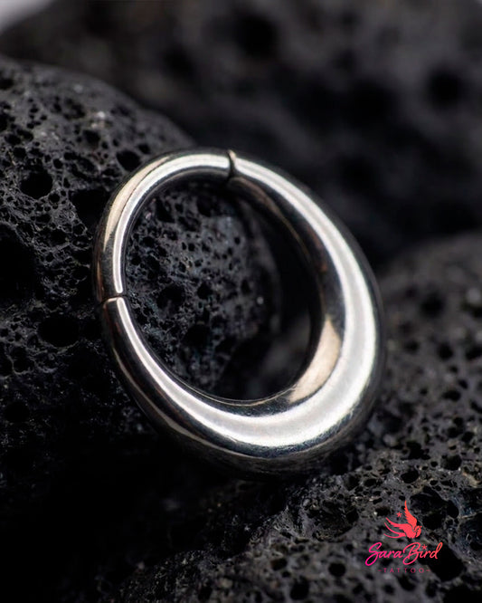 Argola Clicker Halo em Titânio