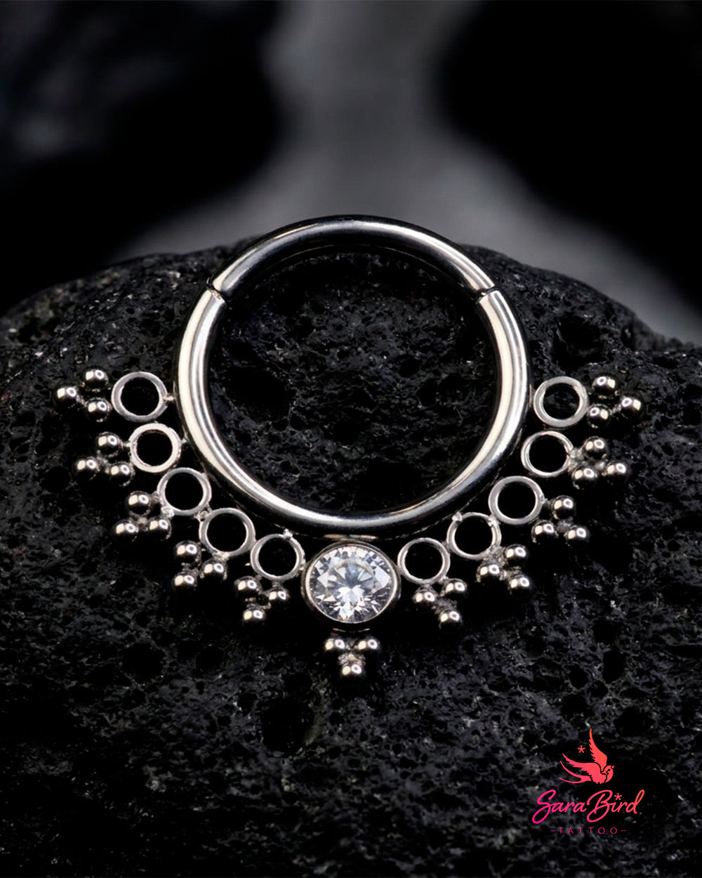 Argola Clicker Solstice em Titânio