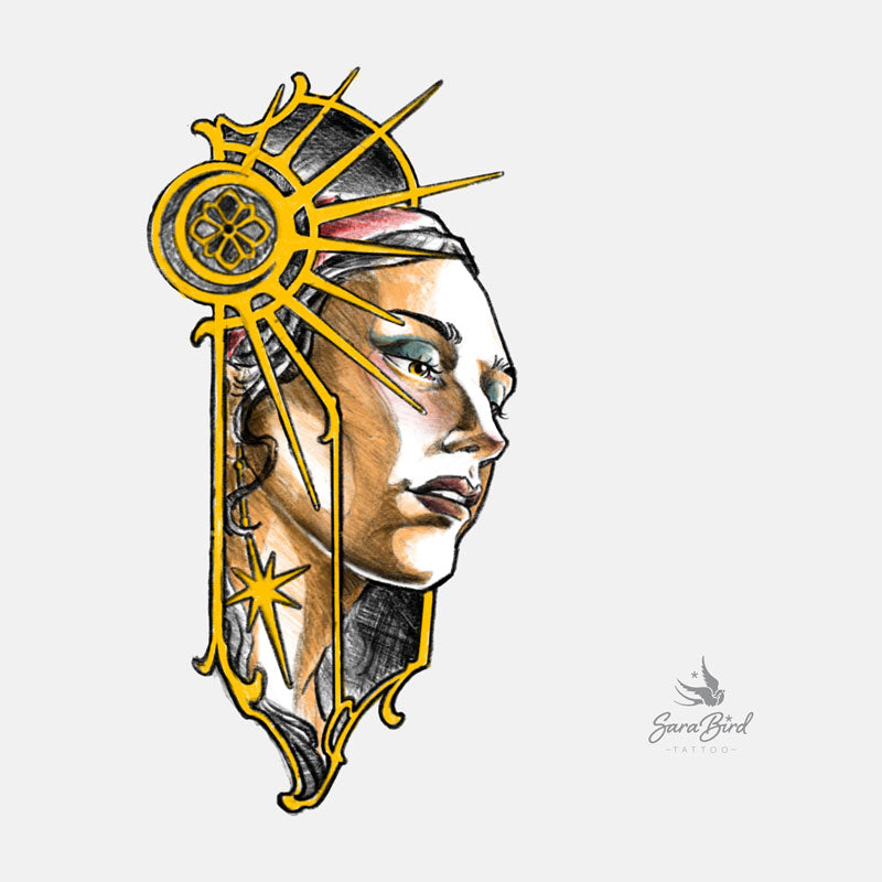 Flashes - Pagu Tattoo - The Woman with the Star Earring