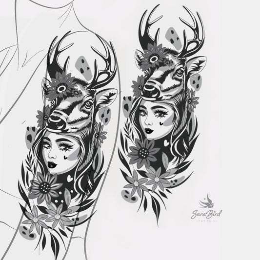 Sara - Mulher com Cabeça de Veado 🌿🦌