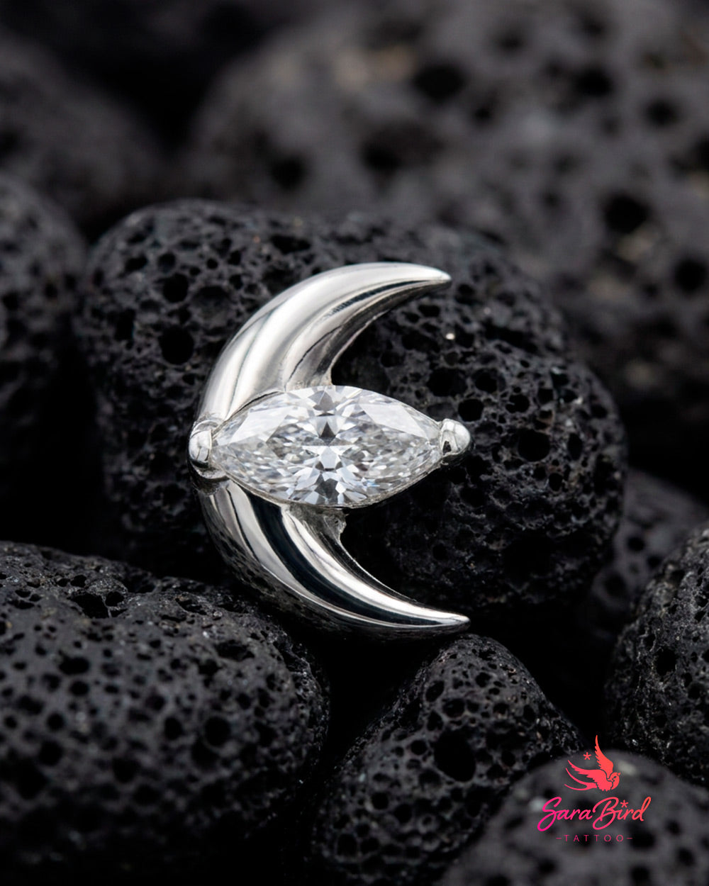 Topo Selene em Titânio com Zircónia