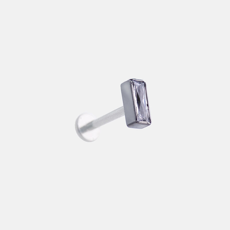 Titanium Top with Rectangular Zirconia - Elegance and simplicity
