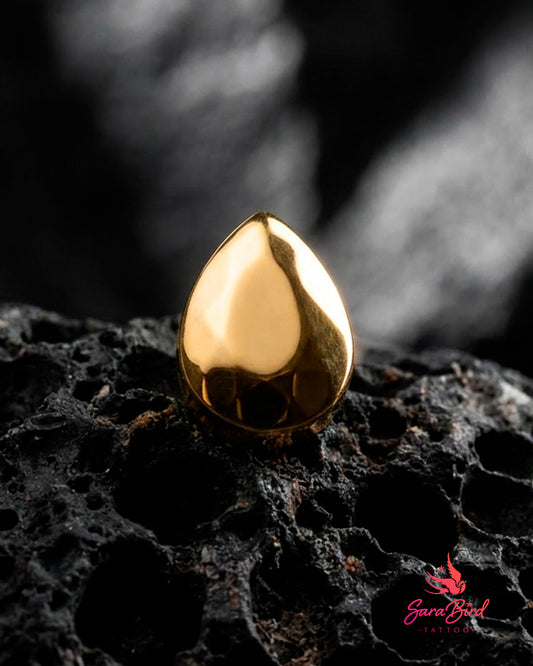 Facet Drop | Topo em Titânio PVD Gold