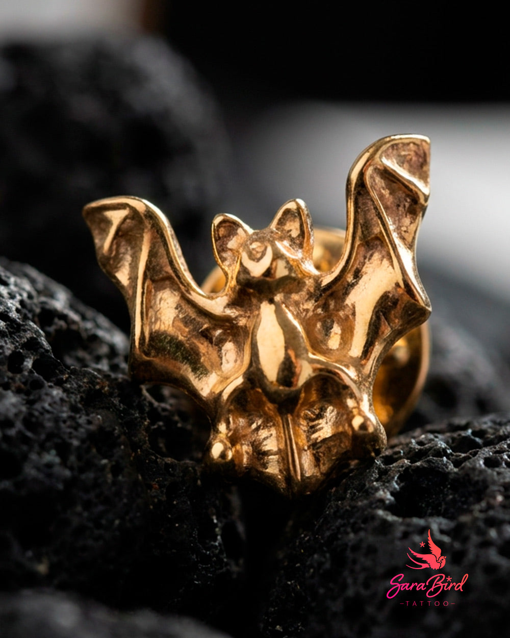 Topo Morcego Myotis em Titânio ASTM F-136