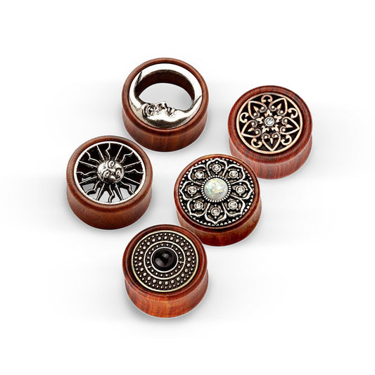Reamer - Ethnic Style Wooden Flesh Tunnel
