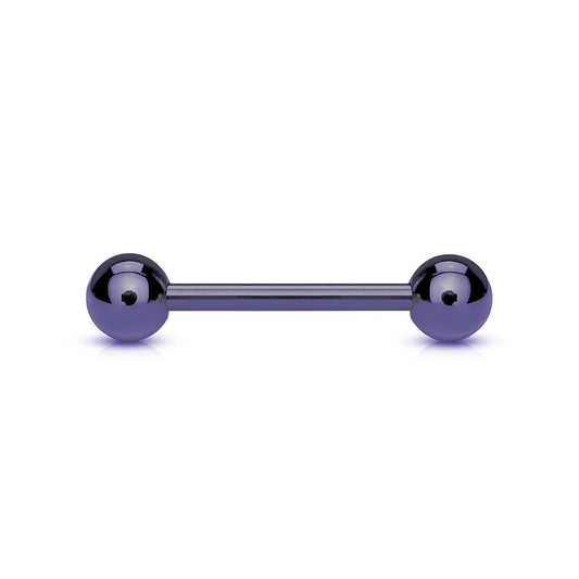 Purple and Dark Purple Titanium Barbell various sizes