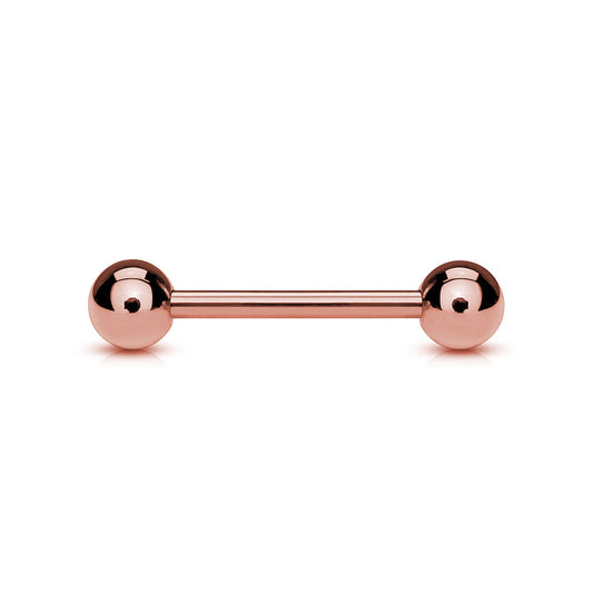 Rose Gold Titanium Barbell various sizes