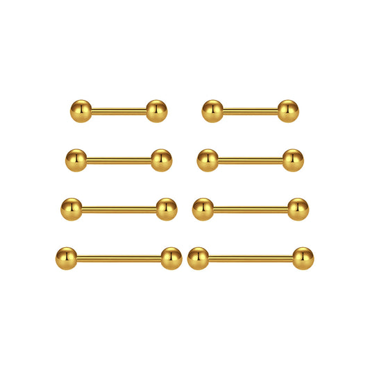 Simple and Anodized Titanium Barbell, Various Sizes and Colors