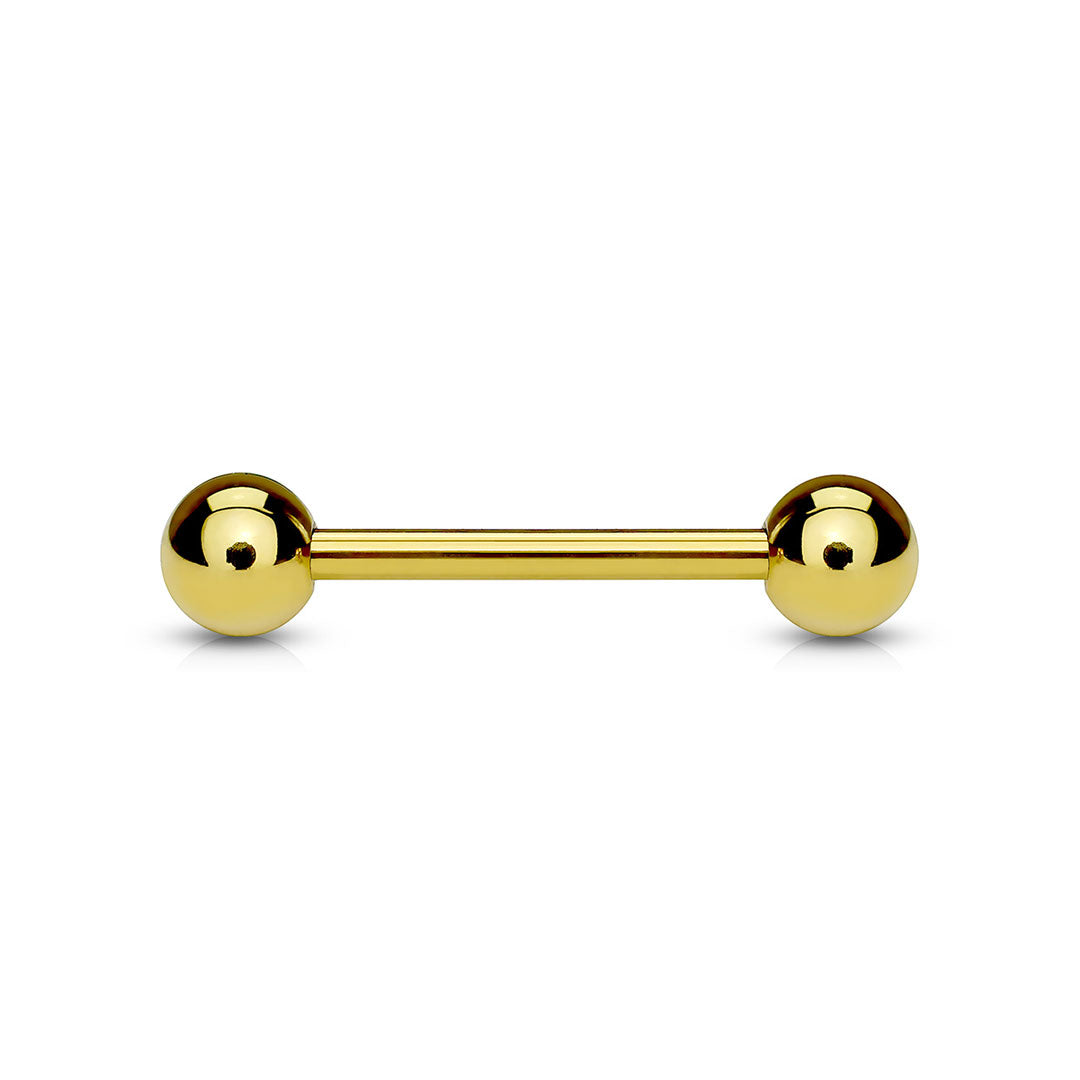 Golden Titanium Barbell various sizes