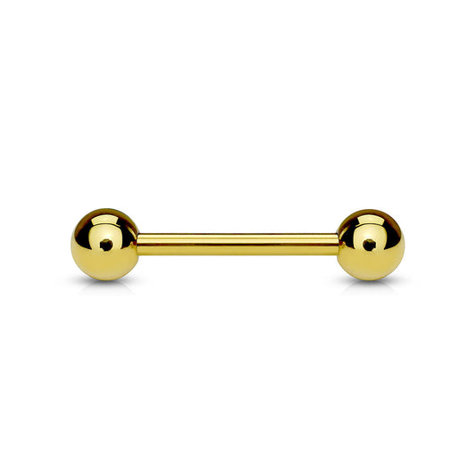Golden Titanium Barbell various sizes