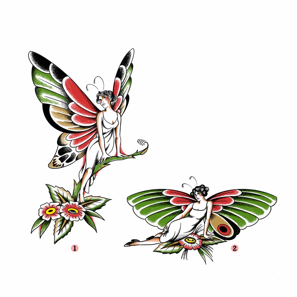 PAGU - Hadas - Diseños listos para tatuar