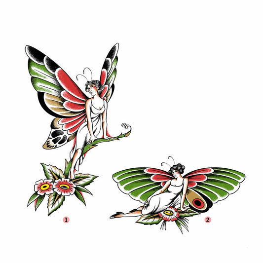 PAGU - Fairies - Ready-to-tattoo designs