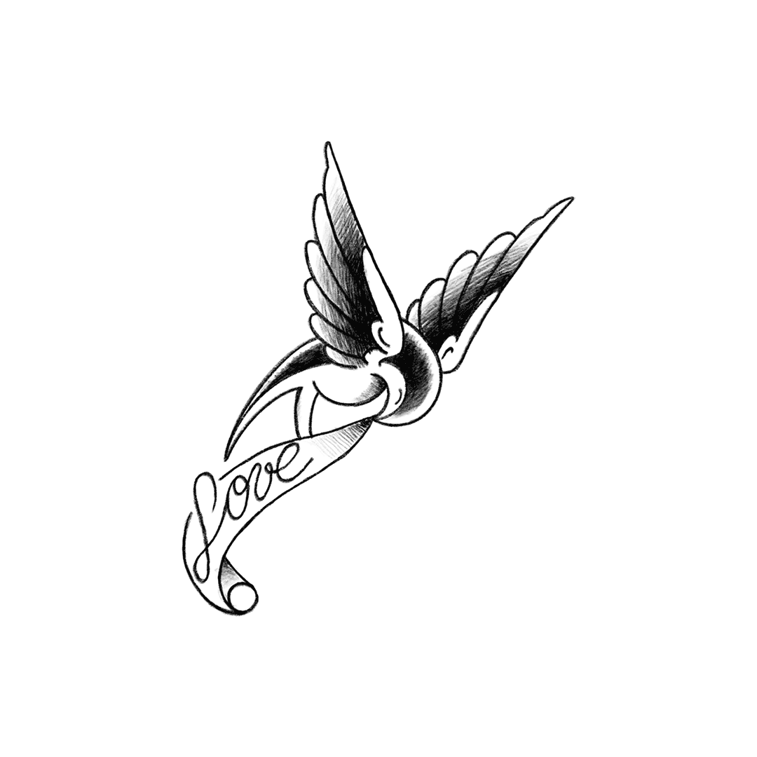 PAGU - Amor en el Aire - Diseños listos para tatuar