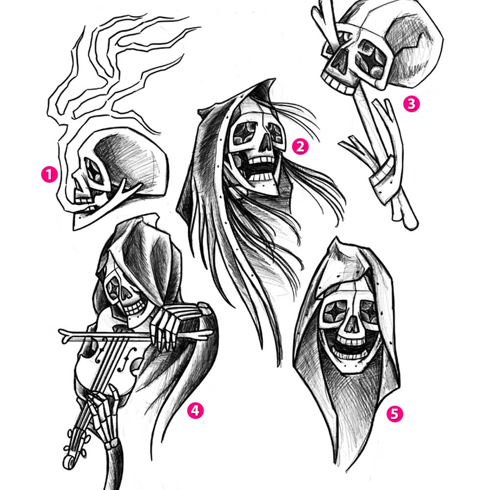 PAGU - Memento Mori - Diseños listos para tatuar
