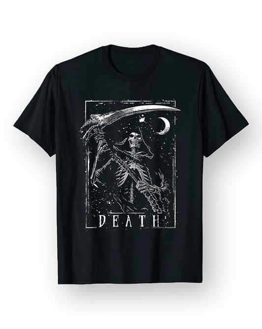 T-shirt O Ceifador - DEATH Manga Curta na cor Preta
