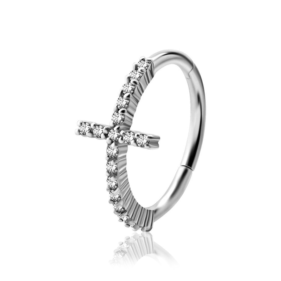 Cross Ring with Rhinestones for the Shell - Various colors