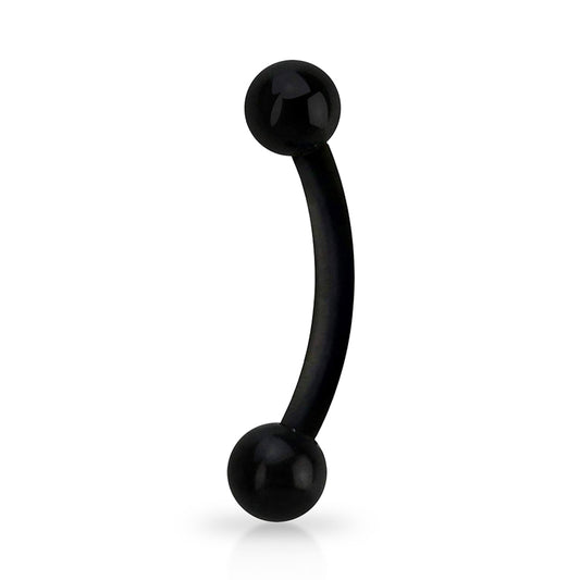 Piercing Banana Bioflex PTFE preto