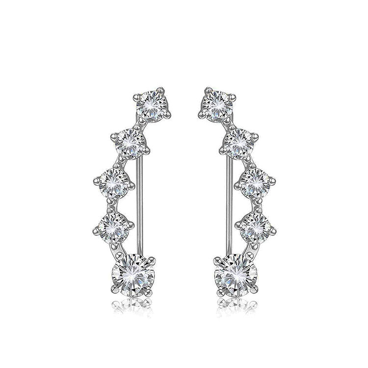 Ear Jewelry with Stones in Zirconia