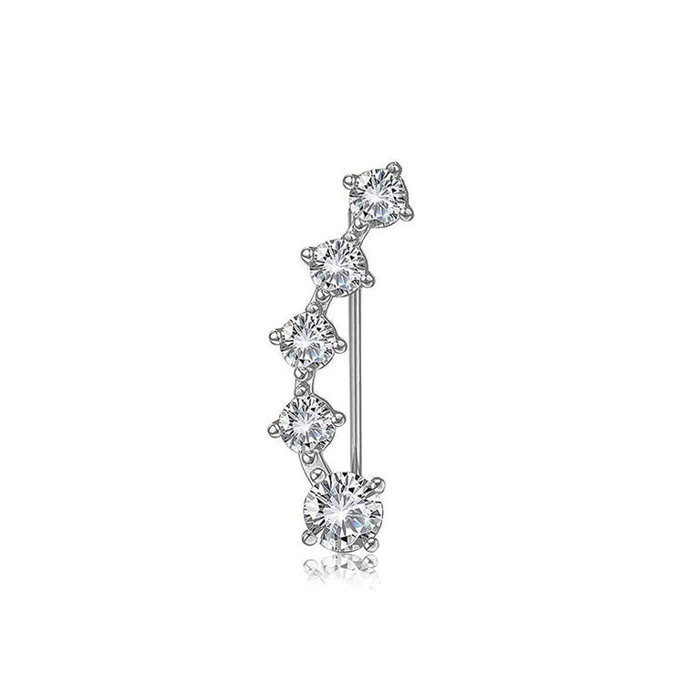 Ear Jewelry with Stones in Zirconia