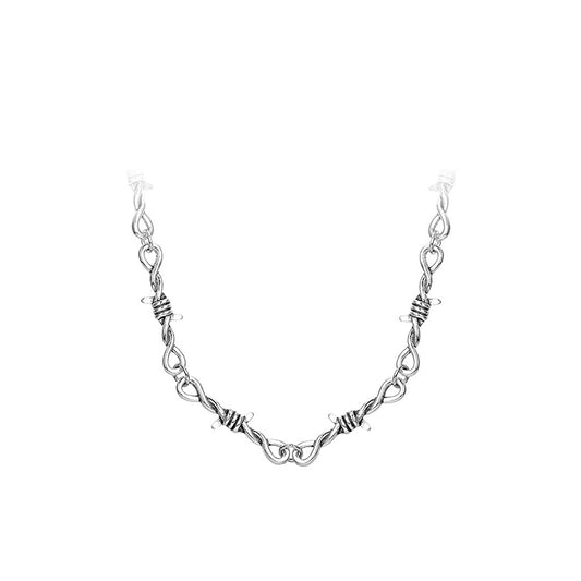 Colar Estilo Choker com Forma de Arame Farpado