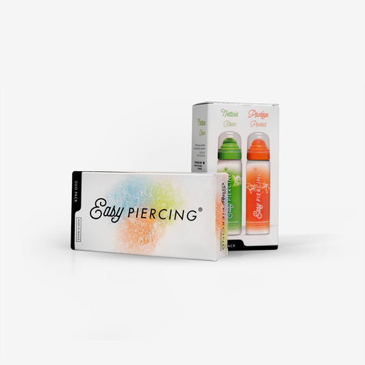 Easypiercing Duo Pack Gel Limpeza Suave e Solução Antibacteriana