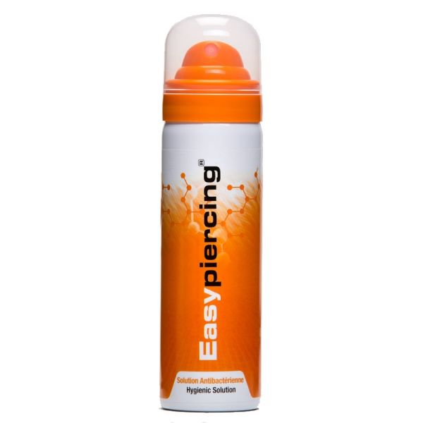 EasyPiercing - Complete kit with Antibacterial Solution, Saline Solution and Cleansing Foam (20 compresses offered)